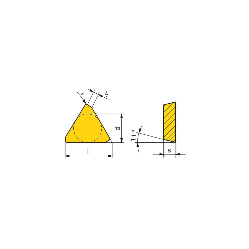 Milling Insert:  TPKR 1603PPSR-29 CTPP235,  CTPP235,  Solid Carbide N/A Finish,  1.0000″ OAW