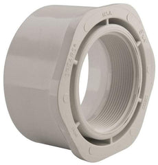 Value Collection - 6 x 4" PVC Plastic Pipe Bushing - Schedule 40, Spig x FIPT End Connections - Industrial Tool & Supply