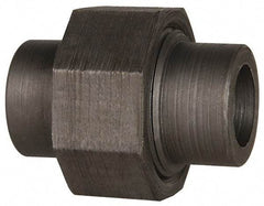Made in USA - Size 1/4", Class 3,000, Forged Carbon Steel Black Pipe Union - 3,000 psi, Socket Weld End Connection - Industrial Tool & Supply