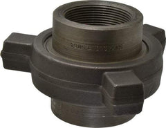 Made in USA - Size 2", Class 3,000, Forged Carbon Steel Black Pipe Lug Union - 3,000 psi, Threaded End Connection - Industrial Tool & Supply