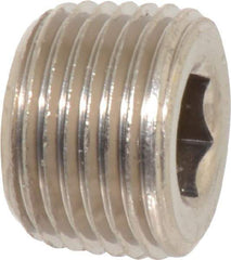 Value Collection - 3/8" Internal Pipe, Brass Countersunk Plug - MNPT - Industrial Tool & Supply