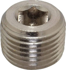 Value Collection - 1/2" Internal Pipe, Brass Countersunk Plug - MNPT - Industrial Tool & Supply