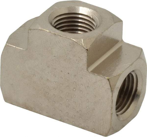 Value Collection - 1/8" Internal Pipe, Brass Union Tee - FNPT - Industrial Tool & Supply