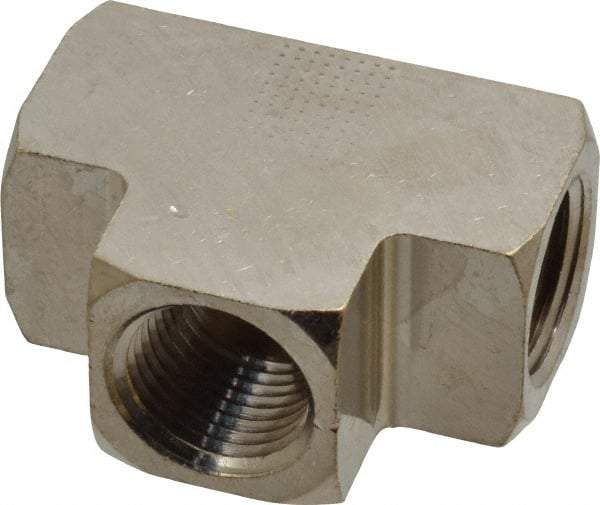Value Collection - 1/2" Internal Pipe, Brass Union Tee - FNPT - Industrial Tool & Supply