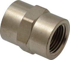 Value Collection - 3/8" Internal Pipe, Brass Coupling - FNPT - Industrial Tool & Supply