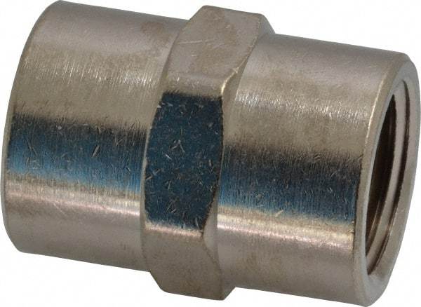 Value Collection - 1/2" Internal Pipe, Brass Coupling - FNPT - Industrial Tool & Supply