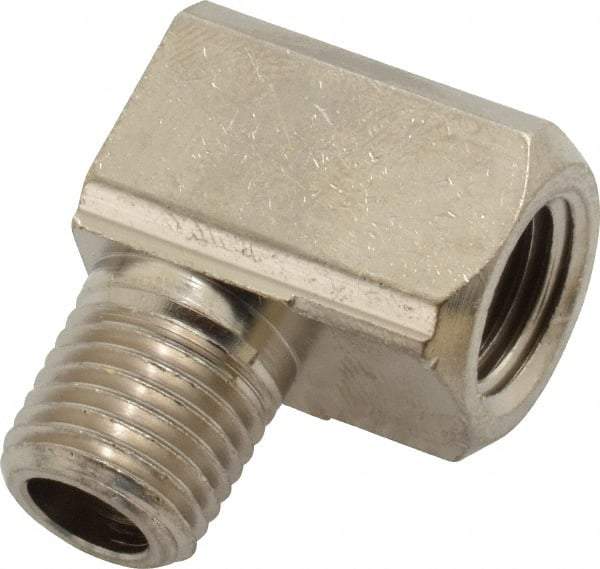 Value Collection - 1/4" Internal Pipe, Brass 90° Street Elbow - FNPT x MNPT - Industrial Tool & Supply