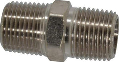 Value Collection - 1/2" Internal Pipe, Brass Hex Nipple - MNPT - Industrial Tool & Supply