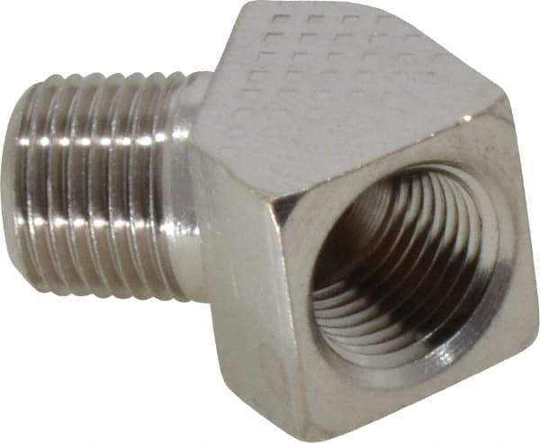 Value Collection - 1/8" Internal Pipe, Brass 45° Street Elbow - FNPT x MNPT - Industrial Tool & Supply