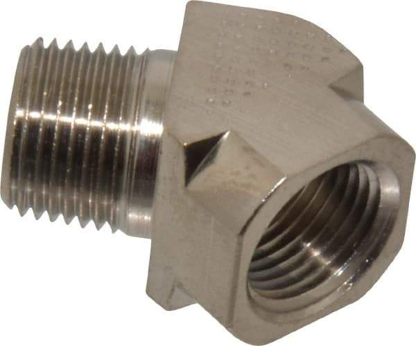 Value Collection - 3/8" Internal Pipe, Brass 45° Street Elbow - FNPT x MNPT - Industrial Tool & Supply
