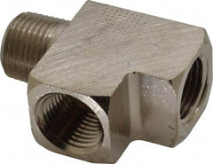 Value Collection - 1/2" Internal Pipe, Brass Street Tee - FNPT x MNPT - Industrial Tool & Supply