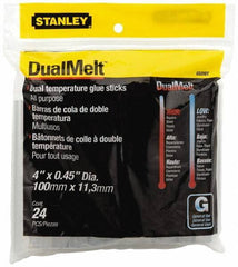 Stanley - 7/16" Diam, 4" Long, Opaque Hot Melt, Low Melt Glue Stick - GS Series - Industrial Tool & Supply