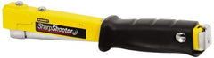 Stanley - Manual Hammer Tacker - 1/4, 5/16, 3/8" Staples, Yellow & Black, Steel - Industrial Tool & Supply