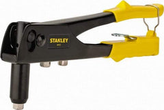 Stanley - Right Angle Head Hand Riveter - 1/8 to 3/16" Rivet Capacity, 10" OAL - Industrial Tool & Supply