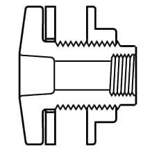 Value Collection - 1-1/4" CPVC Plastic Pipe Tank Adapter - Schedule 80, Soc x Fipt End Connections - Industrial Tool & Supply