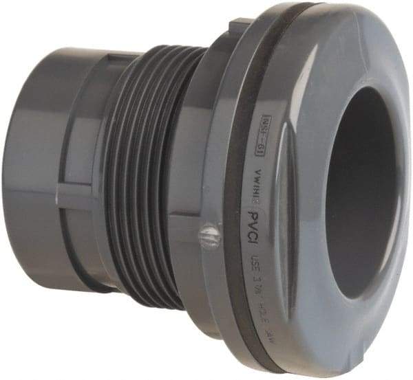 Value Collection - 2-1/2" PVC Plastic Pipe Tank Adapter - Schedule 80, Soc x Fipt End Connections - Industrial Tool & Supply