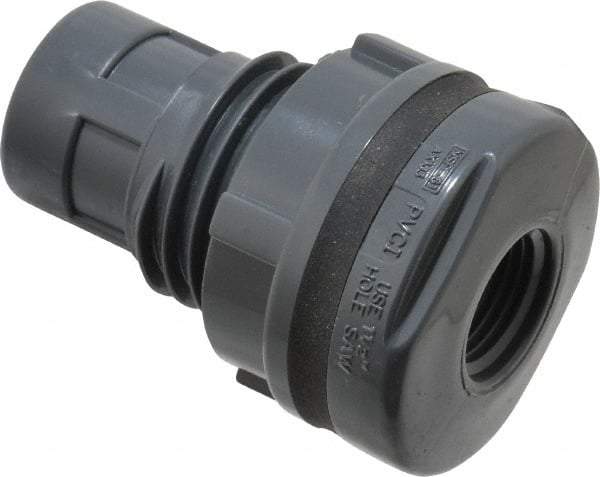 Value Collection - 1/2" PVC Plastic Pipe Tank Adapter - Schedule 80, FIPT x FIPT End Connections - Industrial Tool & Supply