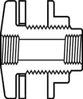 Value Collection - 4" PVC Plastic Pipe Tank Adapter - Schedule 80, FIPT x FIPT End Connections - Industrial Tool & Supply