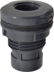 Value Collection - 1" PVC Plastic Pipe Tank Adapter - Schedule 80, FIPT x FIPT End Connections - Industrial Tool & Supply