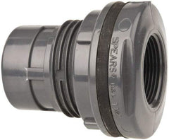 Value Collection - 1-1/4" PVC Plastic Pipe Tank Adapter - Schedule 80, FIPT x FIPT End Connections - Industrial Tool & Supply