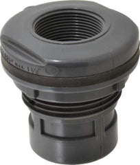 Value Collection - 1-1/2" PVC Plastic Pipe Tank Adapter - Schedule 80, FIPT x FIPT End Connections - Industrial Tool & Supply