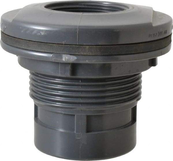 Value Collection - 2" PVC Plastic Pipe Tank Adapter - Schedule 80, FIPT x FIPT End Connections - Industrial Tool & Supply
