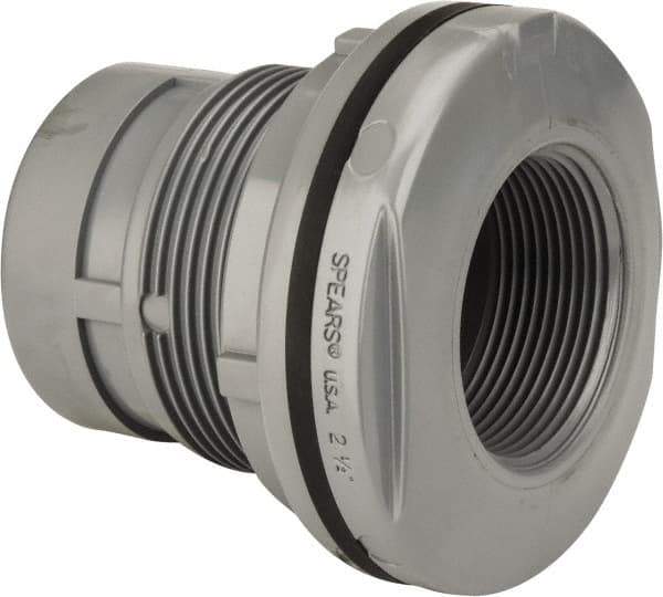 Value Collection - 2-1/2" CPVC Plastic Pipe Tank Adapter - Schedule 80, FIPT x FIPT End Connections - Industrial Tool & Supply