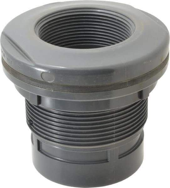 Value Collection - 3" PVC Plastic Pipe Tank Adapter - Schedule 80, FIPT x FIPT End Connections - Industrial Tool & Supply
