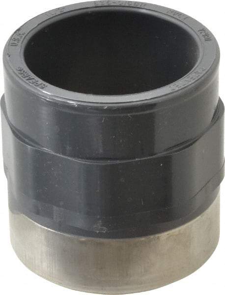 Value Collection - 1-1/2" PVC Plastic Pipe Female Adapter - Schedule 80, PVC Slip x Brass Fipt End Connections - Industrial Tool & Supply