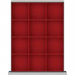 LISTA - 12-Compartment Drawer Divider Layout for 3.15" High Drawers - Industrial Tool & Supply