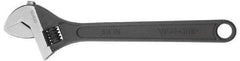 Irwin - 2-1/4" Jaw Capacity, 18" Standard Adjustable Wrench - Chrome Vanadium Steel, Chrome Finish - Industrial Tool & Supply