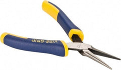 Irwin - 5-1/2" OAL, 1-19/32" Jaw Length x 9/16" Jaw Width, Long Nose Needle Nose Pliers - Smooth Jaw, Standard Head, ProTouch Handles, with Spring - Industrial Tool & Supply