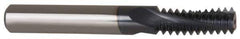 Carmex - 7/16-14 UNC, 0.303" Cutting Diam, 3 Flute, Solid Carbide Helical Flute Thread Mill - Internal Thread, 0.82" LOC, 2-1/2" OAL, 5/16" Shank Diam - Industrial Tool & Supply