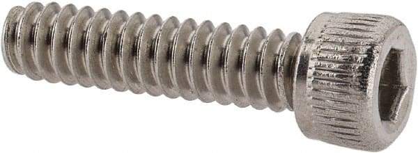 Value Collection - #6-32 UNC Hex Socket Drive, Socket Cap Screw - Grade 18-8 Stainless Steel, Uncoated, 9/16" Length Under Head - Industrial Tool & Supply