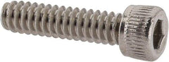 Value Collection - #6-32 UNC Hex Socket Drive, Socket Cap Screw - Grade 18-8 Stainless Steel, Uncoated, 9/16" Length Under Head - Industrial Tool & Supply