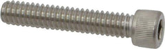 Value Collection - 1/4-20 UNC Hex Socket Drive, Socket Cap Screw - Grade 18-8 Stainless Steel, Uncoated, 1-3/8" Length Under Head - Industrial Tool & Supply