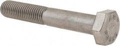 Value Collection - 5/16-24 UNF, 2" Length Under Head Hex Head Cap Screw - Partially Threaded, Grade 18-8 Stainless Steel, Uncoated, 1/2" Hex - Industrial Tool & Supply