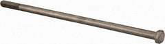 Value Collection - 3/8-16 UNC, 9-1/2" Length Under Head Hex Head Cap Screw - Partially Threaded, Grade 18-8 Stainless Steel, Uncoated, 9/16" Hex - Industrial Tool & Supply