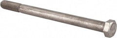 Value Collection - 7/16-14 UNC, 6" Length Under Head Hex Head Cap Screw - Partially Threaded, Grade 18-8 Stainless Steel, Uncoated, 5/8" Hex - Industrial Tool & Supply