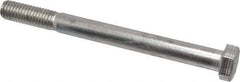Value Collection - 1/2-13 UNC, 5-1/2" Length Under Head Hex Head Cap Screw - Partially Threaded, Grade 18-8 Stainless Steel, Uncoated, 3/4" Hex - Industrial Tool & Supply