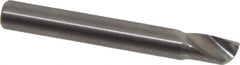 Onsrud - 1/4" Cutting Diam x 3/8" Length of Cut, 1 Flute, Upcut Spiral Router Bit - Uncoated, Right Hand Cut, Solid Carbide, 2" OAL x 1/4" Shank Diam, Single Edge, 22° Helix Angle - Industrial Tool & Supply