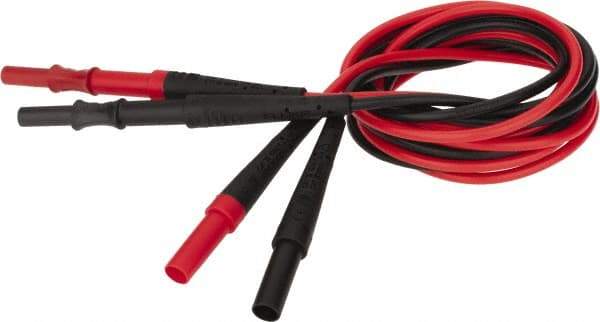 Fluke - Black/Red Electrical Test Equipment Leads Extension - Use with All Test Lead Models - Industrial Tool & Supply