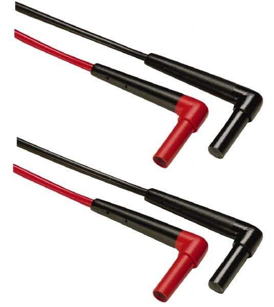 Fluke - Black/Red Electrical Test Equipment Leads Set - Use with All Models - Industrial Tool & Supply