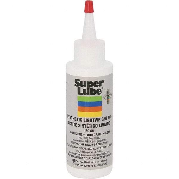 Synco Chemical - 4 oz Bottle Synthetic Lubricant - Translucent, -40°F to 500°F, Food Grade - Industrial Tool & Supply