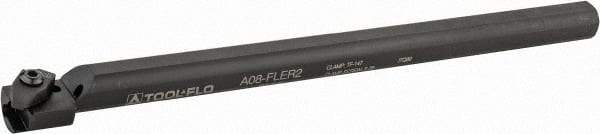 Tool-Flo - Internal Thread, Right Hand Cut, 1/2" Shank Width x 1/2" Shank Height Indexable Threading Toolholder - 8" OAL, FL 2L Insert Compatibility, A08 Toolholder, Series Flo-Lock - Industrial Tool & Supply