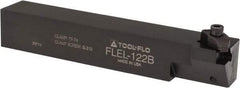 Tool-Flo - External Thread, Left Hand Cut, 3/4" Shank Width x 3/4" Shank Height Indexable Threading Toolholder - 4-1/2" OAL, FL 2R Insert Compatibility, FLE Toolholder, Series FLEL - Industrial Tool & Supply