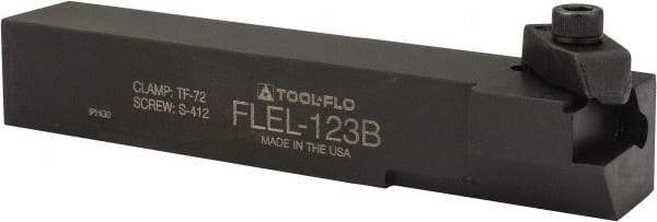 Tool-Flo - External Thread, Left Hand Cut, 3/4" Shank Width x 3/4" Shank Height Indexable Threading Toolholder - 4-1/2" OAL, FL 3R Insert Compatibility, FLE Toolholder, Series FLEL - Industrial Tool & Supply