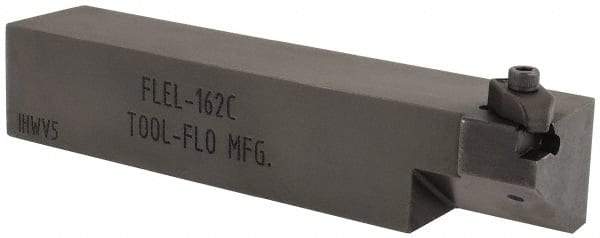 Tool-Flo - External Thread, Left Hand Cut, 1" Shank Width x 1" Shank Height Indexable Threading Toolholder - 5" OAL, FL 2R Insert Compatibility, FLE Toolholder, Series FLEL - Industrial Tool & Supply