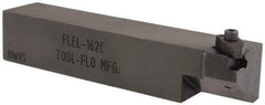 Tool-Flo - External Thread, Left Hand Cut, 1" Shank Width x 1" Shank Height Indexable Threading Toolholder - 5" OAL, FL 2R Insert Compatibility, FLE Toolholder, Series FLEL - Industrial Tool & Supply