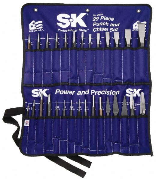 SK - 29 Piece Punch & Chisel Set - Industrial Tool & Supply